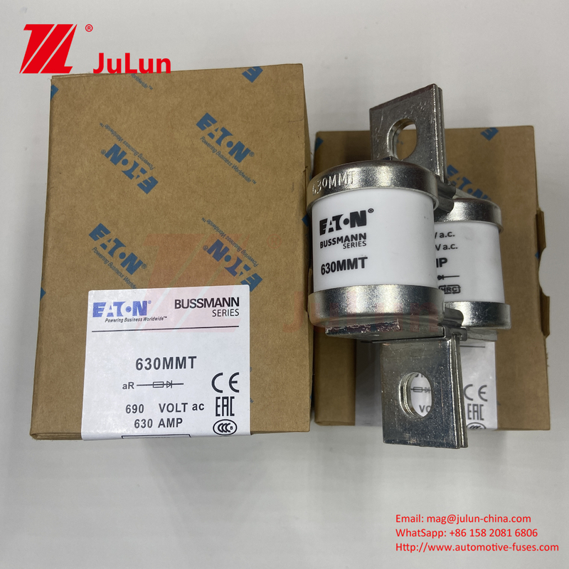 BUSSMANN 630MMT 690V 630A Céramique de cuivre double plaque plate type boulon fusibles automobiles par BUSSMANN