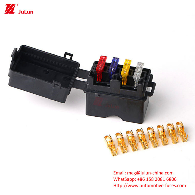 Autosécurisateur Porteur de fusible en nylon 32V 30A-500A Voltage nominal ANM Boîte de fusible haute puissance