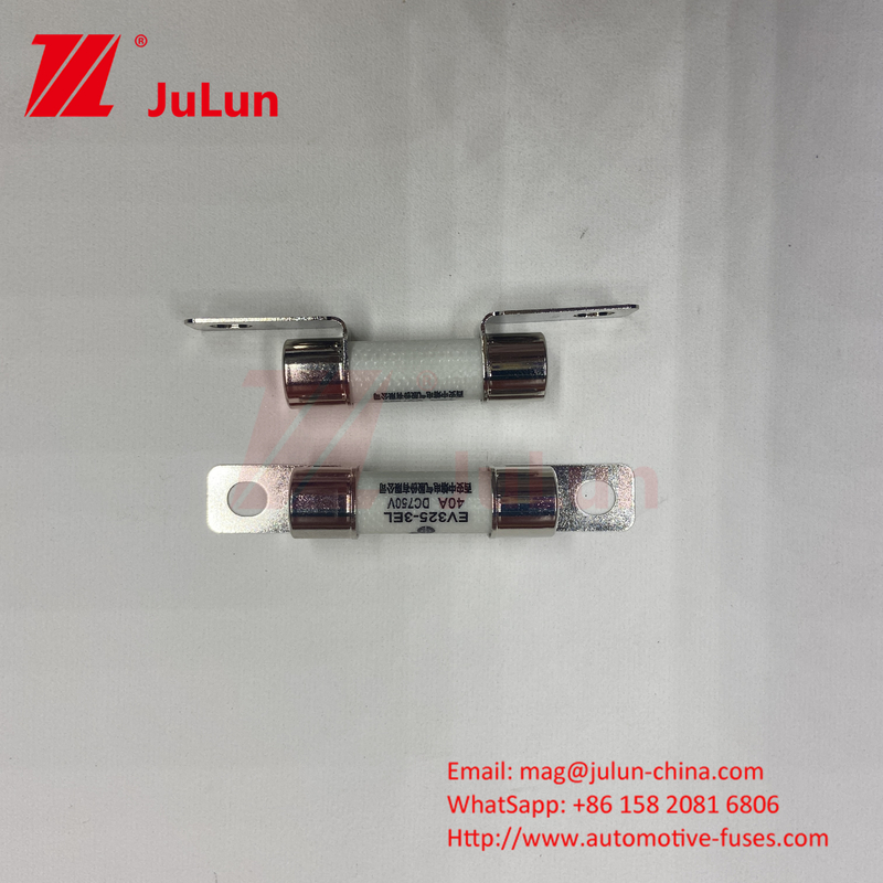 Fuseaux céramiques automobiles 10A 15A 750VDC Fuseaux céramiques pour véhicules 25A 30A 40A 50A Utilisés pour le chargeur de voiture électrique