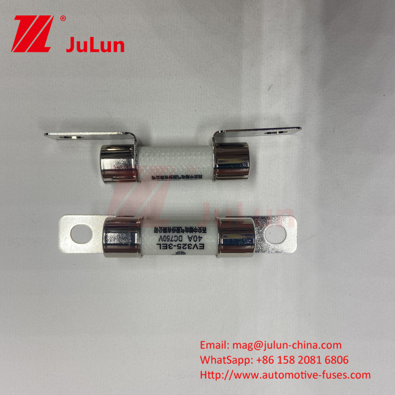 10x38mm Ceramique automobile fusibles boulon monté EV FUSible environnement fiabilité Conforme à la norme ISO8820