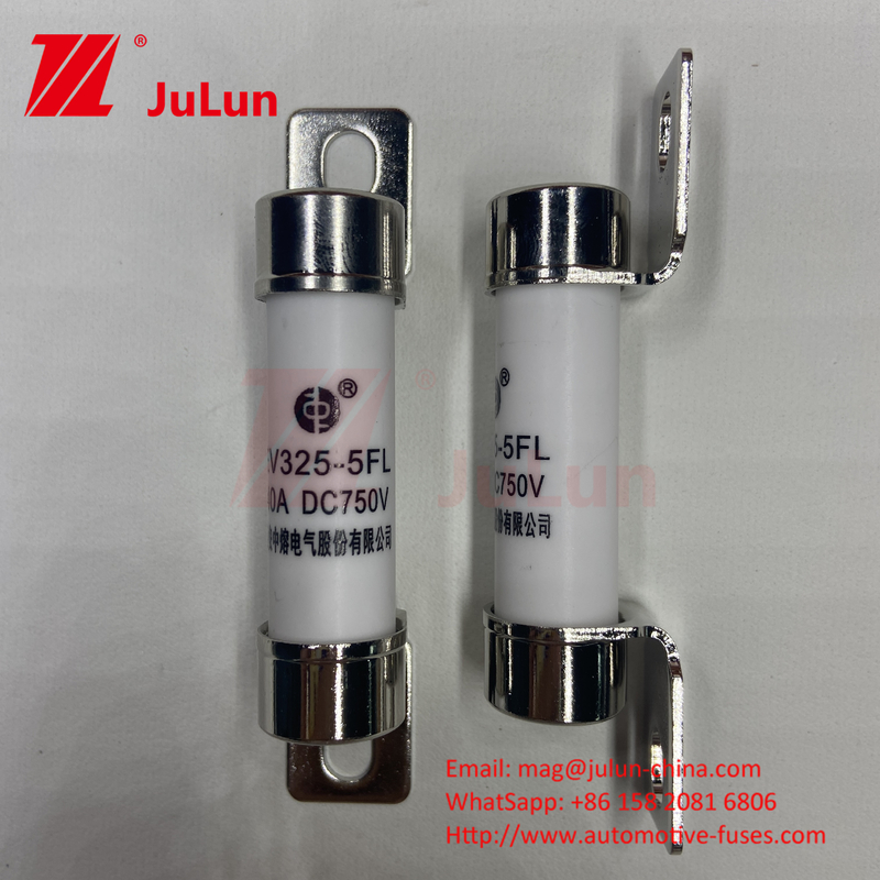 Tubes en céramique 14x51 15A 40A 50A EV325 FUSE 750VDC EV32520KA Fuses céramiques pour boulons automobiles 10A-50A ISO8820/JASO D622