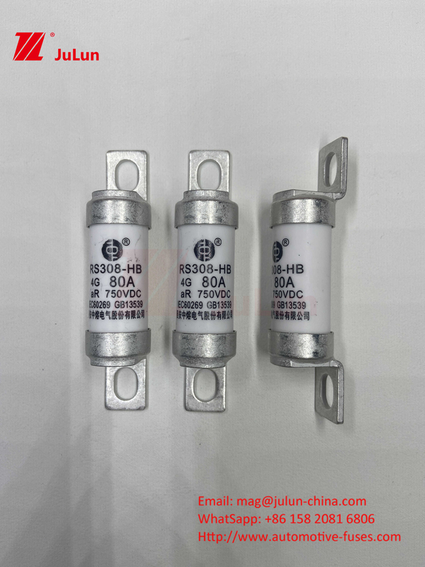 Fuseau de véhicule électrique pour véhicule électrique pour DC750V Fuseau DC750V 10A 15A 20A 25A 30A Pour application automobile RS308