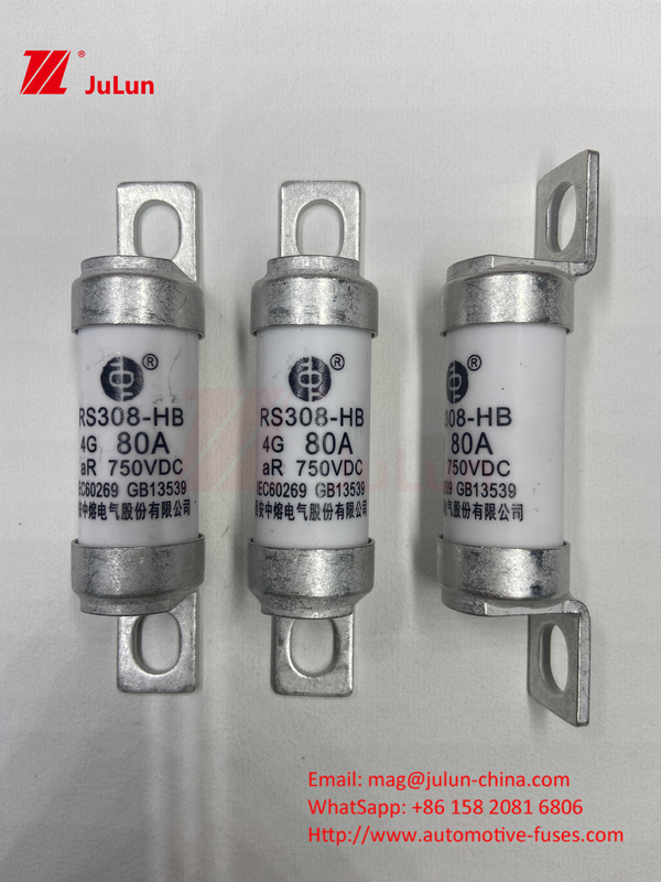 Fuseau de véhicule électrique RS308 DC750V 10A 15A 20A avec une excellente résistance aux vibrations 63A