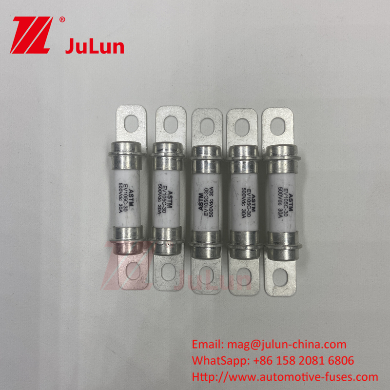 Contrôleur de conversion de fréquence de véhicule électrique à fusible rapide boulonné 500VDC 5A 15A 30A 40A 10A 20A