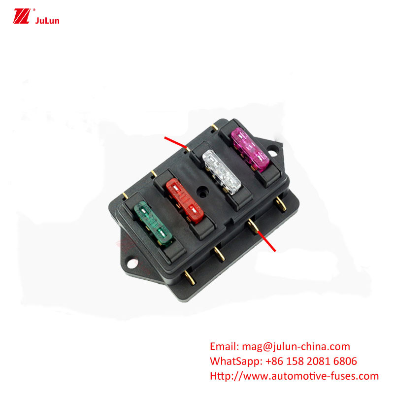 Parties automobiles Terminal de protection électronique du circuit courant 32V30A-500A Porteur de fusible automatique Contact de cuivre 30A-500A