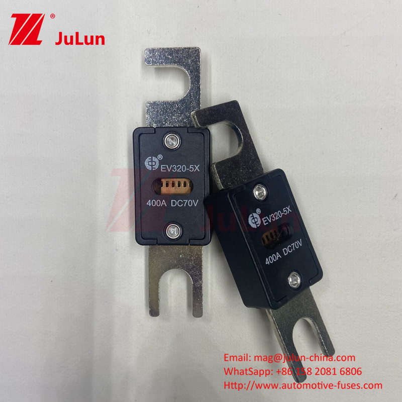 EV320-5X-450A-N 70VDC M6 M8 Les fusibles électriques portables répondent à la norme ISO8820-5 pour le groupe motopropulseur automobile et les systèmes électriques