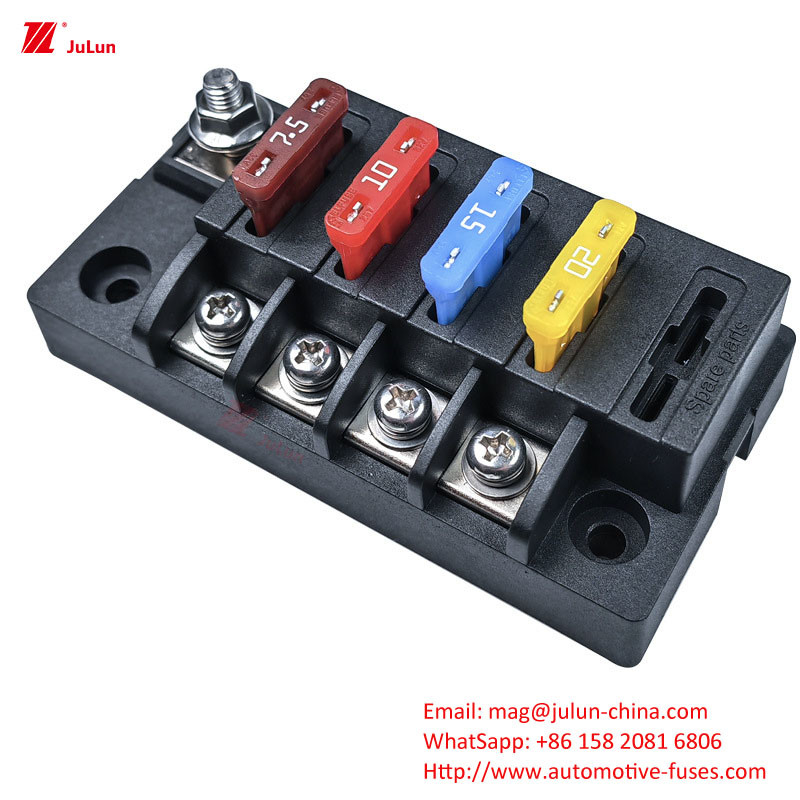 Parties de véhicules lourds 30A-500A Voltage nominal 32V Boîte à fusibles de protection de circuit pour maisons à moteur électrique