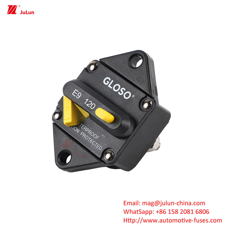 Protection des circuits électroniques automobiles avec boîte à fusibles multi-directionnelle à lumière LED SBH-6PD vis 30A-500A à deux pôles 32V manuelle