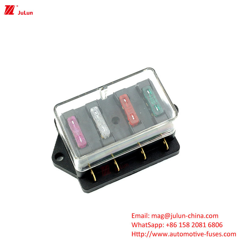 Les boulons de contact en cuivre sur la boîte à fusibles en nylon Shell Pass la boîte à fusibles multifonctionnelle à LED certifiée UL UE SBH-6PD S