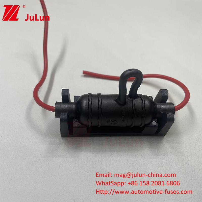 Porteur de fusible antipoussière pour voiture à basse tension rouge noir silicone PPS 10A 250V