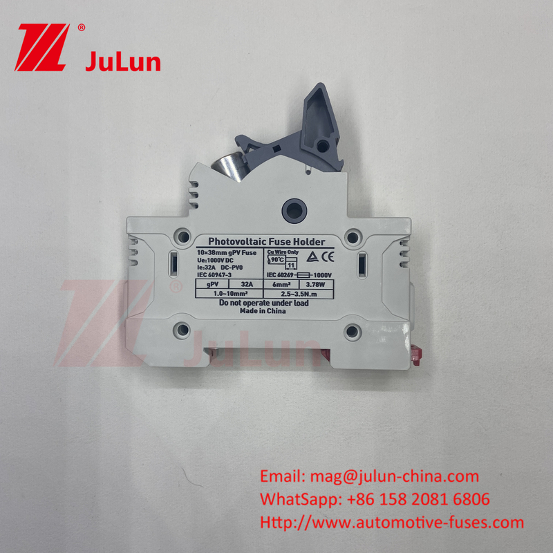 1000VDC 1500VDC 500VDC Fuseau photovoltaïque solaire GPV Fuseau photovoltaïque solaire et porte-fuseau pour la protection du système Aucun avis pas encore