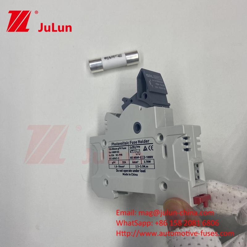 Fuseau solaire photovoltaïque Mersen 10a 1000v souffle rapide 32a 1000vdc 22*58mm DC1000V Fuseau Din Rail Porteur de fusible