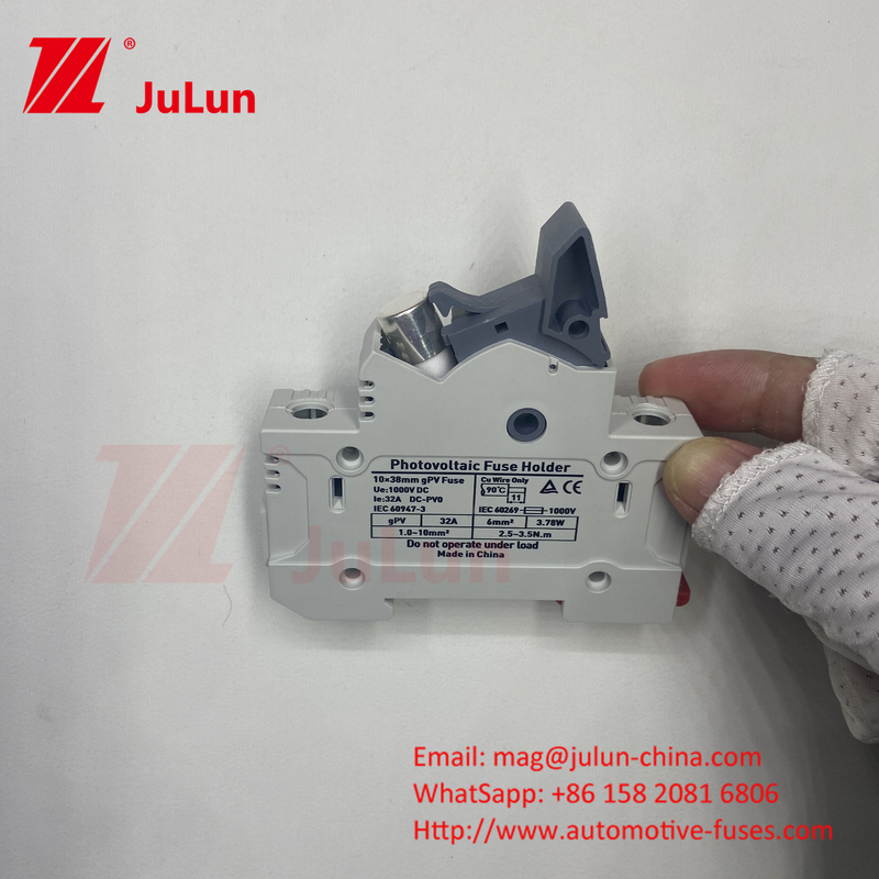 AC RT18-32X Porteur de fusible Boîte de base de fusibles 10x38MM 500V en céramique à souffle rapide RO15 RT18 DIN Rail Moun Porteur de fusible unique