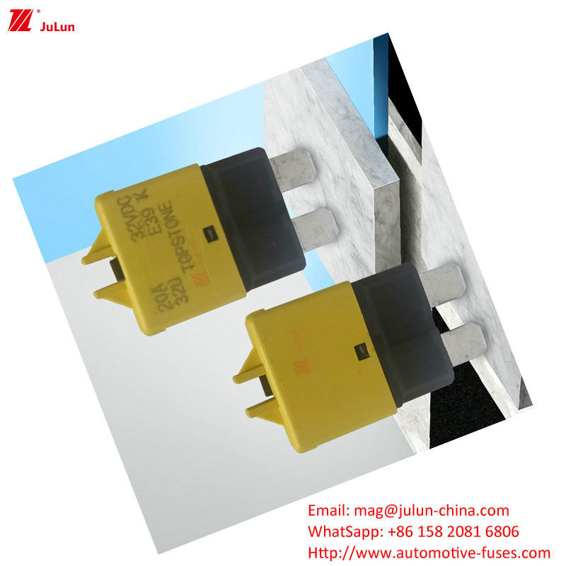 Détecteur de fusible de protection de circuit automobile en plastique / nylon EU UL Standard 30A-500A Disjoncteur de contact en cuivre marin
