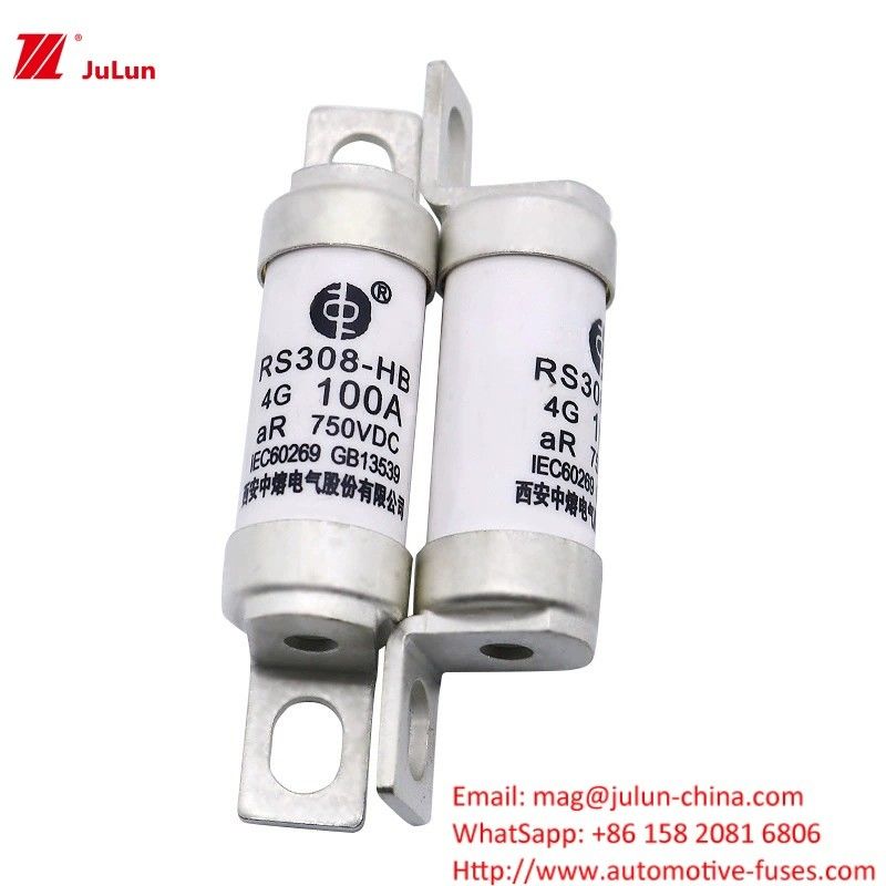 Fuseau de véhicule électrique pour le courant électrique 32A-100A Boulon sur fusibles Modèle RS308-HB4G
