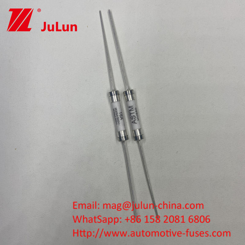 HV660 ASTM 16A 500VDC 30KA Fuses automobiles céramiques méthode de montage axiale au plomb 6*32 mm
