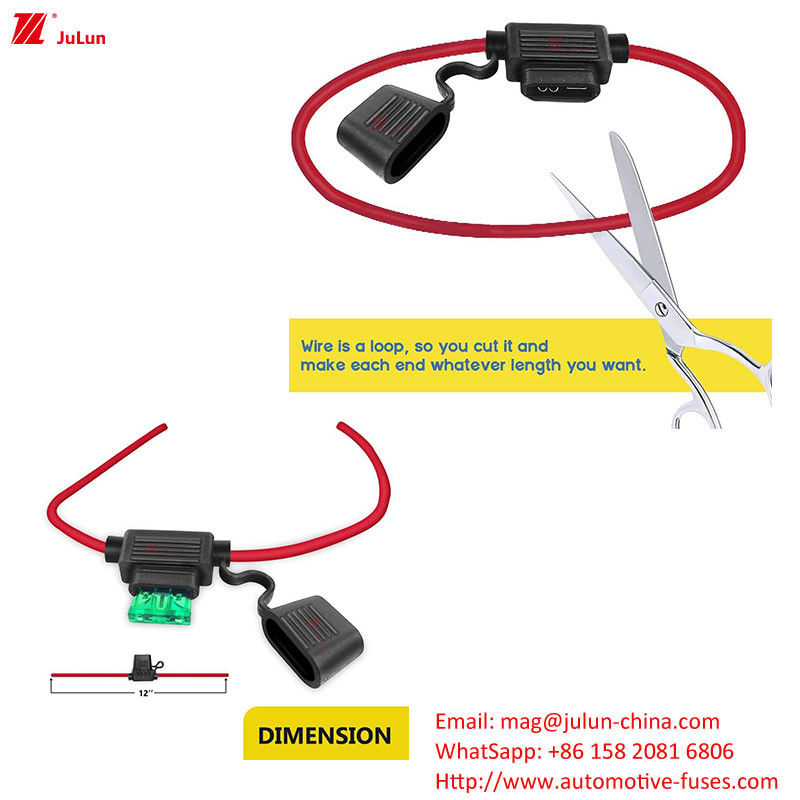 ANS / MIDI Petit dispositif de réinitialisation manuelle du fusible automobile 40 ampères pour les véhicules électriques sûrs