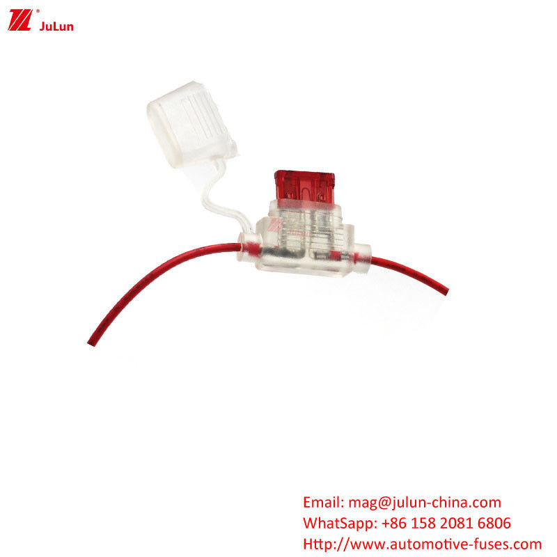 EU UL Standard Automobile Plug In Circuit Breaker Porteur de fusible Voltage nominale 32V Courant 25A-80A Pour véhicule électrique