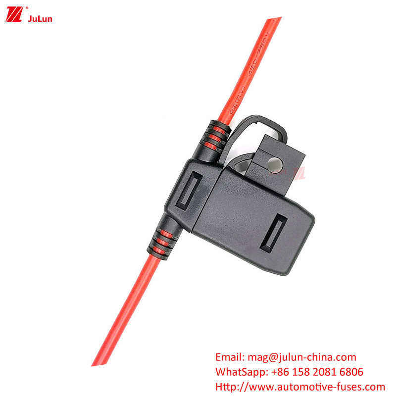 EU UL Standard Disjoncteur de transport maritime Plastique / Nylon Shell Porteur de fusible pour la protection du circuit électronique des véhicules à énergie nouvelle Excavateurs de bus