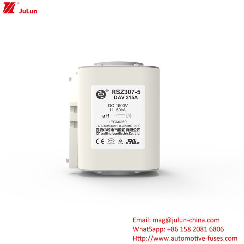 RSZ307-5-DAV 315A Adaptateur de chargeur Ev Compatible pour les fusibles électriques 450A-1800A 1500VDC