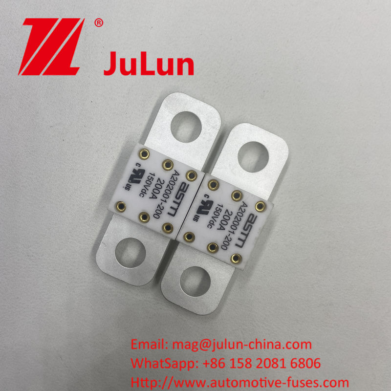 Fuseaux automobiles en céramique de petite taille A202001-400A 125DC avec courant nominal élevé et méthode de montage à vis pour la protection contre le court-circuit