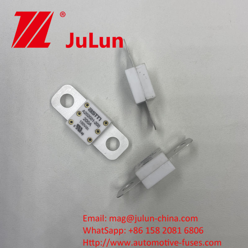 A202001-350A 150VDC Fuses automobiles en céramique ASTM pour chargeur automobile et système de charge automobile