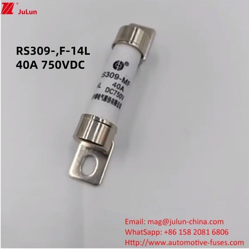 Énergie Fuseau de véhicule électrique 750VDC Protection Fuseau CC pour EV HEV Scénario d'application Type de terminal de navire