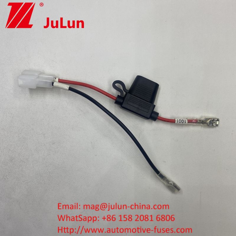 Connecteur porte-fuseur de batterie Connecteur de câble de câblage de câble avec connecteur rouge à 2 broches Pour les enfants 12V Ride-On Truck Electric ATV Ebike