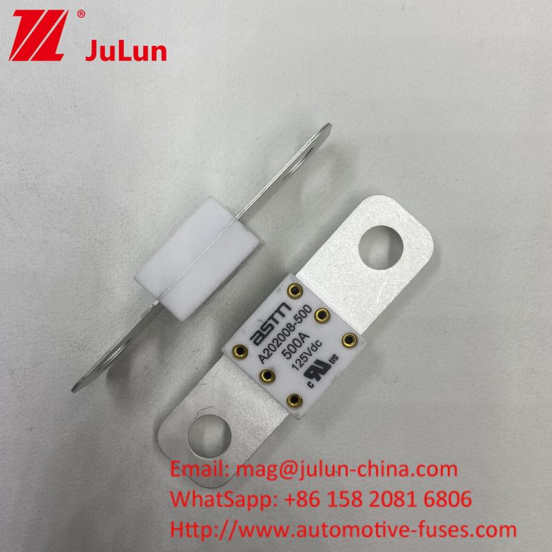 Év Fuse en céramique A202008 250A 125VDC Adaptateur de charge compatible avec les camions automobiles A202008 125VDC 100A 125A 150A 200A 250A 300A 400A 500A