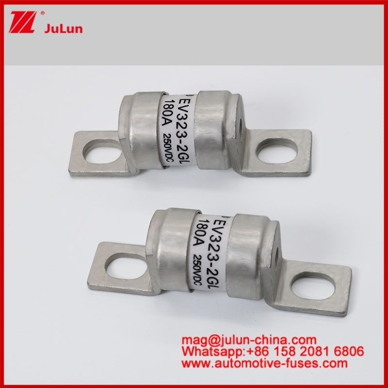 EV322-2GL 180A 250VDC Structure de connexion de boulons Fuseau tubulaire en céramique pour véhicules électriques M6 M8 Réparation Petite taille Haute capacité de rupture