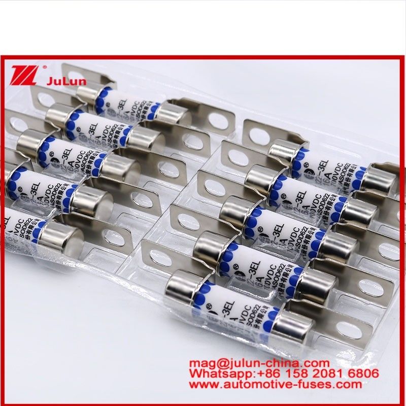 EV322-3EL 16A 700VDC Fuseau Tubulaire céramique Petite taille à haute résistance Système de traction du véhicule électrique Conversion de puissance Stockage d'énergie Chargeur embarqué