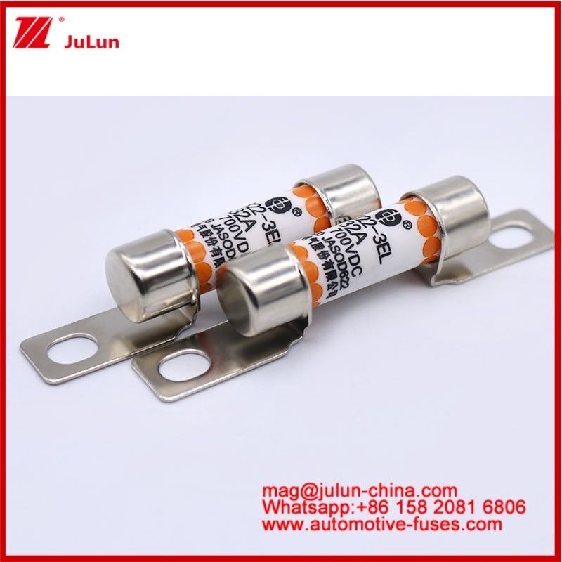 EV322 3EL 32A DC700V Fuseau en céramique tubulaire Compacte taille Protection contre le court-circuit par courant nominal élevé
Capacité de rupture élevée à 100 Vdc/125 Vdc