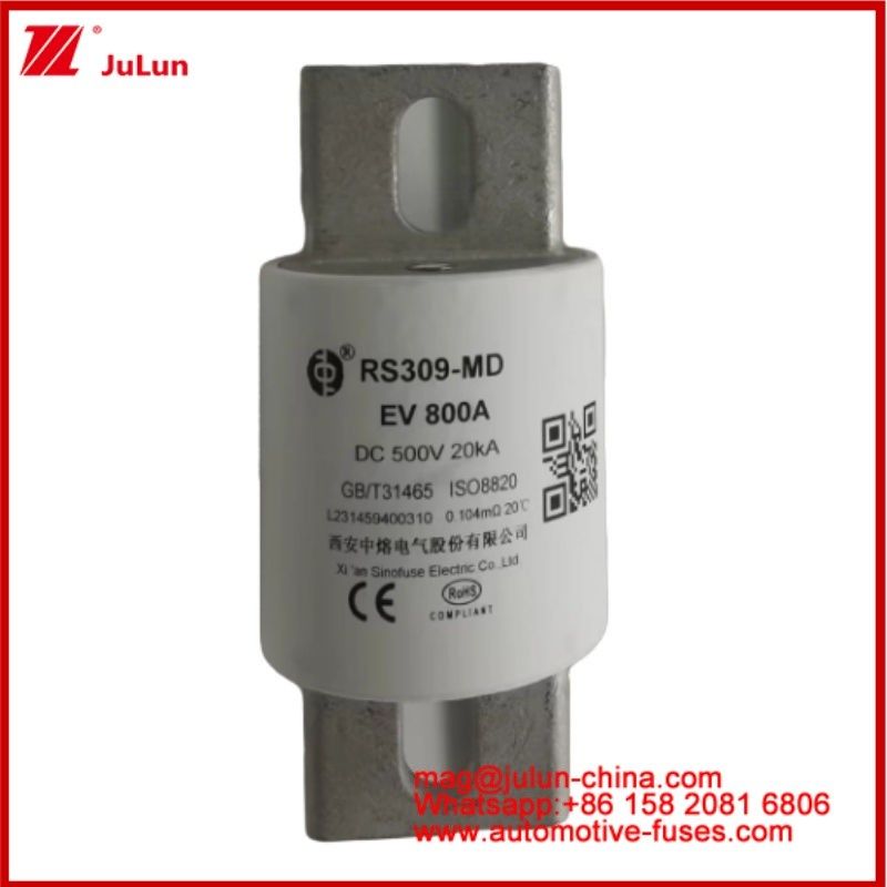 Structure de connexion boulonnée de véhicule électrique Carreemique Tubulaire Or Micro Fuses RS309-MD EV 800A DC500V 20KA Pour l'automobile