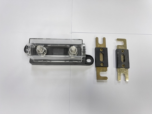 Le grand courant d'ANL branchent dans le support audio PA66 Tin Plating en laiton de fusible de voiture
