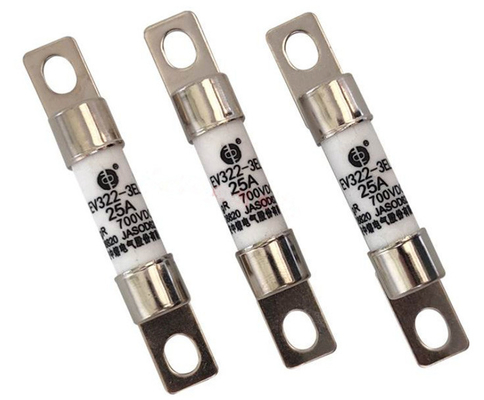 EV en céramique a boulonné le type le fusible EV322 3EL 25A 700VDC de véhicule électrique de tube de rond