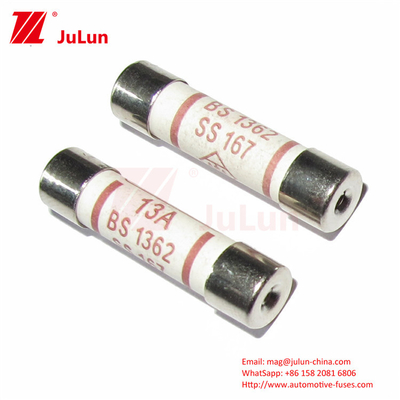 Puissance BS1362 B6*25mm Fuses céramiques pour véhicules électriques 3A 5A 7A 10A 13A 20A