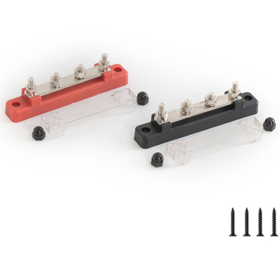 Terminal de distribution de l'énergie par batterie de poste Bloc 250AMP Automatique Marine Electric Busbar 4 Stud 5/16 