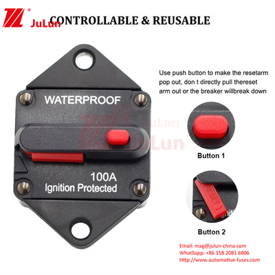 Un disjoncteur durable pour véhicule de plaisance Auto Yacht Protection automatique contre la rupture peut restaurer le disjoncteur de sécurité du siège