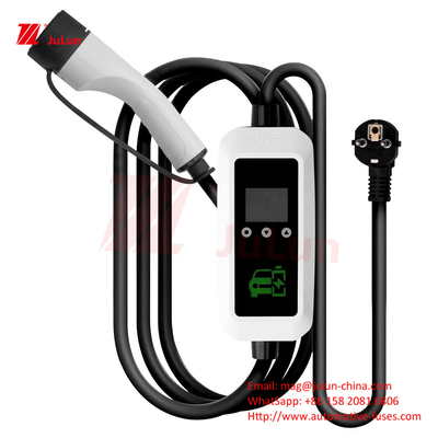 Nouveau pistolet de recharge de l'énergie pistolet de recharge standard européen type 2 chargeur EV portable de 7 kW pile de recharge à bord
