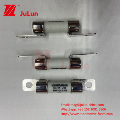 Tubes en céramique15A 40A 50A EV FUSION 750VDC EV32510A-50A 750VDC Ceramique boulonnage de montage des fusibles automobiles