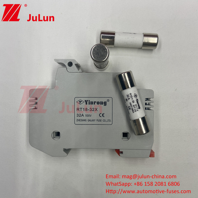 Faible prix 10X38mm PV solaire céramique DC Fuse Liens 1000vdc 20A Fuseau photovoltaïque nain à souffle rapide Fuseau céramique pour protéger le circuit
