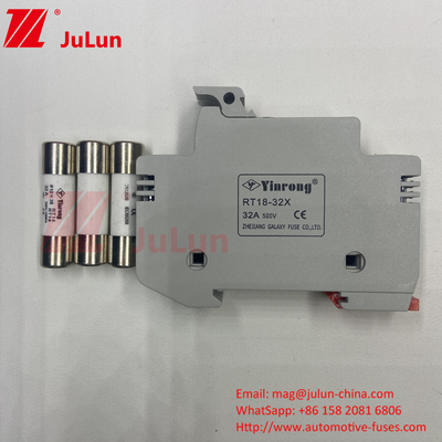 Fabricant professionnel BYPV-18 1 pôle 16a 1000v Dc Din Rail Fuse Holder avec 1500v Dc Fuse Pour le solaire