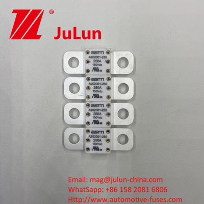 Système de traction de véhicule électrique Ceramique A202001 250A 150VDC Fuses à haute capacité de rupture 400A 500A 16-20KA