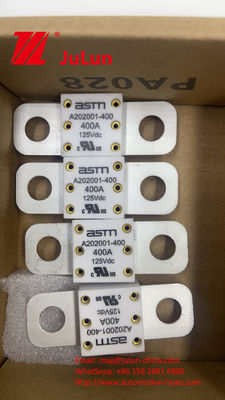 150VDC 500A A202001 Fuses céramiques pour véhicules avec batterie de stockage d'énergie automobile