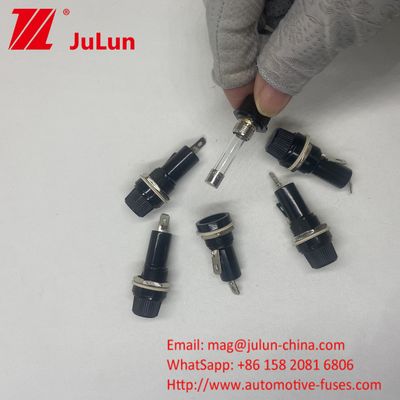 5*20mm 6X30mm Porteur de fusible de voiture en verre 12mm 15A 125V 10A 250V