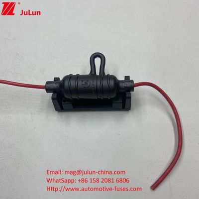 10*38mm Fuses cylindriques imperméables à l'eau IP68 Couverture de porte-fuse en ligne avec fil UL pour