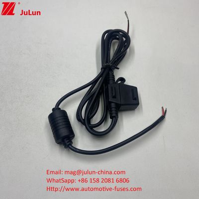 filament 50A maxi courant nominal rouge fil 10AWG 280mm longueur totale porte-filament en ligne