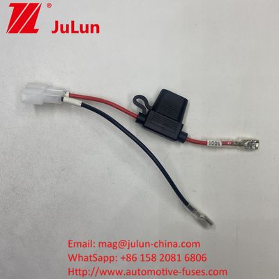 Connecteur porte-fuseur de batterie Connecteur de câble de câblage de câble avec connecteur rouge à 2 broches Pour les enfants 12V Ride-On Truck Electric ATV Ebike