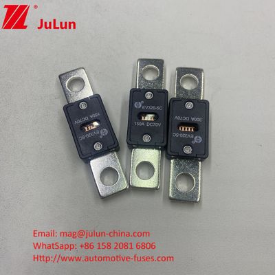 150A 70VDC EV320-5X Fuses automobiles en céramique sable de quartz Caractéristiques électriques 1,0 en 4 heures 3,0 en 10s Max