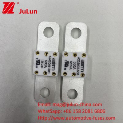 300A 125VDC Petite taille à courant nominal élevé EV Fuseau de batterie automobile pour la protection contre le court-circuit